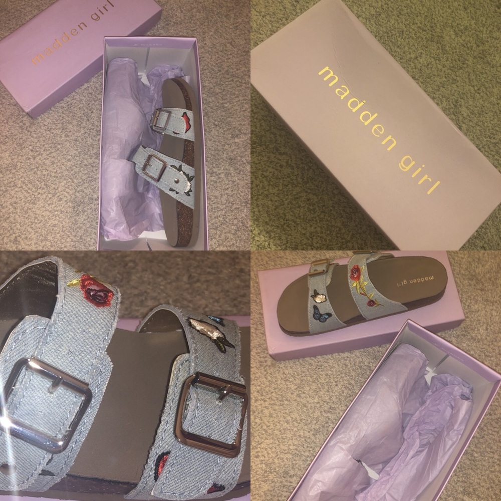 Madden Girl Denim Sandals
